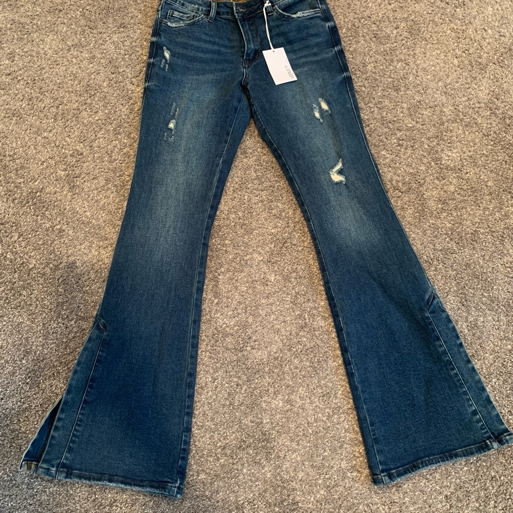 Vervet Cheetah Flare Jeans